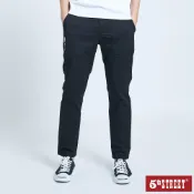 【5th STREET】 男裝 休閒直筒褲 黑色 (942363)