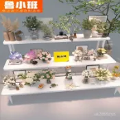 免運#花店展示架多層陳列架流水臺中島展示臺桌子擺臺擺花架鮮花置物架 EURW