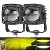 【哆啦A夢的百寶屋】切線型30W白黃雙色 LED工作燈 魚眼燈倒車燈車頂燈照明燈 投射燈 照輪燈霧燈大燈探照燈照地燈