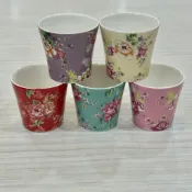 花團中高杯｜丞漢茗品 限量茶杯出清（共5色）可單買