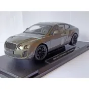 WELLY 壓鑄汽車賓利歐陸超級運動灰色威利 1:18