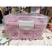 全新 正版授權三麗鷗 凱蒂貓 HELLO KITTY 手提置物盒 工具箱