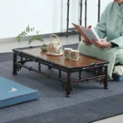 【免運】新中式必備 筇竹榻榻米飄窗炕桌茶几 羅漢床泡茶台矮桌 民宿小坪數和室