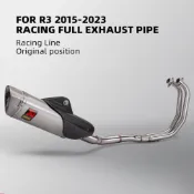 ☄️高品質☄️適用YAMAHA R3全段排氣管改裝R1管MT03/R3前段排氣管2015-2023完美直上~