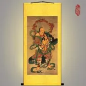 字畫 掛畫 九天應元雷聲普化天尊神像畫 雷祖畫像掛畫 道場神仙水陸畫卷軸畫