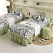 (店+)【未晚家居館】 美容床罩四件套防水汙易清洗加大加厚美容床品可重復使用