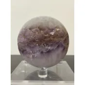💯「實物拍攝」圈粉價仙女紫鈦晶開口笑水晶擺件1170.9g（全拋大牙可透光含座）紫晶紫水晶紫晶球天然高級風水擺件原礦