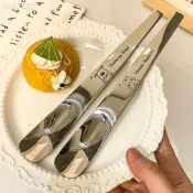 🌈- 長柄包餃子神器 拌咖啡小匙 蛋糕匙 甜點湯匙 不銹鋼匙子
