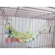 【鹹蛋鼠鼠壓箱寶】MOU9013TEA 手作 蜜袋鼯 松鼠編織吊床 寵物吊床倉鼠吊床小寵床 保暖吊窩小窩棉窩懸掛掛籠睡窩