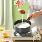 全球選品1館 生活百貨 ◔小奶鍋家用不粘鍋輔食鍋泡麵鍋寶寶輔食不沾鍋燃氣灶明火專