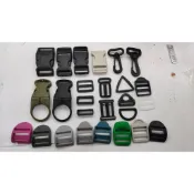 塑鋼扣具 2.5公分 插扣 日型環 口環 鉤扣 三口環 特殊日型環 D環 目字扣 樓梯扣 箱包五金 帳篷五金 愛心