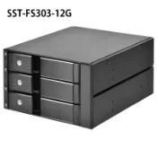 米特3C數位 【享最高折300】SilverStone 銀欣 FS303-12G 5.25吋至3.5吋SAS/SATA硬碟抽取盒/SST-FS303-12G