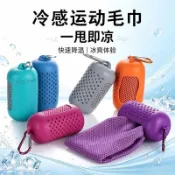 ✨免運出貨🎉運動毛巾盒便攜式 輕量速乾涼感巾 涼感巾 冰涼巾 冰毛巾 冰巾 瞬間冷感毛巾 降溫吸汗毛巾運動毛巾魔術冰巾
