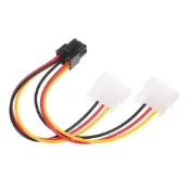 【台灣現貨】顯卡電源轉接線 大 4Pin 轉 6Pin 6Pin 一分二 顯示卡供電線 解決電源接頭不足