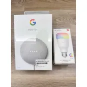 Google Nest Mini 第2代智慧音箱+智慧情境彩光燈泡