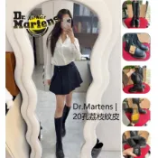 台灣發貨 日本dr馬丁靴martens 20孔 頭層牛皮荔枝紋長筒靴女英倫風短靴子男女真皮圓頭歐美機車 馬丁靴