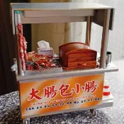 大腸包小腸 香腸 攤車 夜市 點心 小吃 台式 袖珍 手作
