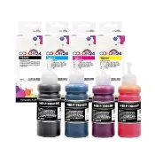 【COLOR24】for EPSON 1黑3彩 增量版 T664100/T664200/T664300/T664400 相容連供墨水(適用 L655/L100/L110)