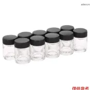 10個裝 耐酸鹼腐蝕噴筆玻璃瓶 美容美甲噴筆瓶子22cc 專業噴筆用瓶 噴筆附件 TD-01