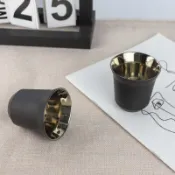 ✨可開發票#Nespresso咖啡盃意大利不銹鋼雙層咖啡濃縮盃 咖啡膠囊盃 接粉盃#免運