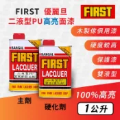 FIRST 二液型 PU高亮面漆【立裝組 加侖組】雙液型 亮光 木頭漆 優麗旦｜漆壹漆