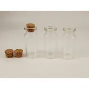 （蝦皮隔日到貨）3入10cc軟木塞玻璃瓶 小玻璃瓶 3個12元