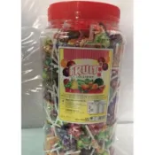 ❤️很好吃❤️懷舊零食 FRUIT 棒棒糖 圓形棒棒糖 水果棒棒糖~綜合水果口味 240支