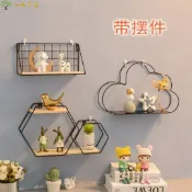 協貿國際日用品生活10館 墻上置物架鐵藝北歐創意家居客廳背景墻店鋪墻壁裝飾收納壁掛壁飾