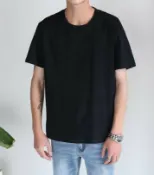 FINDSENSE服飾 FINDSENSE MD 時尚 男 韓國 休閒 修身 純色 半截拼接 短袖T恤 學生短T 潮T 特色短T
