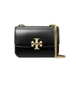 TORY BURCH Eleanor 方包 金屬LOGO徽標 翻蓋磁力按扣牛皮革 小號手提單肩斜跨包 斜背包 165687 【 菲尼斯 國際精品 ★初秋極享】 女神手袋