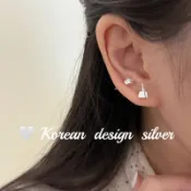 ❤️ 流行純銀飾品❤️925純銀韓版ins風設計感銀飾可愛ab款草莓蛋糕布丁耳環