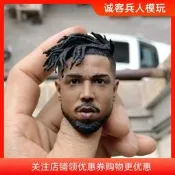 【國際嚴選】實拍現貨1/6兵人頭碉瓦坎達反派金錢豹黑豹平靜版頭碉磨形