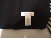 全新 Paul smith 100%喀什米爾羊毛圍巾  cashmere 黑色