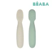 【蝦皮直營】BEABA矽膠學習沾匙_2入組 副食品 湯匙