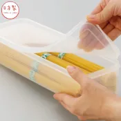 【買貴退差價】日本製 可微波 義大利麵保鮮盒 蘆筍保鮮盒 長型保鮮盒 麵條盒 餐具收納盒