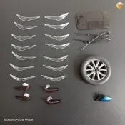 出配件!馬自達老款/新款CX-5車配件1:18燈罩雨刷天窗