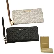 【Michael Kors】Mk荔枝紋多功能萬用長夾(贈原廠紙盒紙袋送禮)