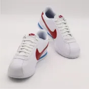 (店+)【NIKE 耐吉】NIKE 休閒鞋 W CORTEZ 白藍紅 經典 皮革 阿甘鞋 女 DN1791-108