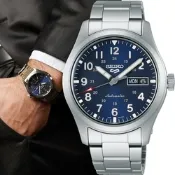 SEIKO 精工錶 5 Sports  軍風機械錶 男錶 手錶(4R36-10A0B/SRPG29K1)39.4mm