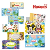 【蝦皮直營】HUGGIES 好奇 純水濕巾 迪士尼限定包裝 加厚型 80抽加蓋款/70抽/20抽(包) 嬰兒濕紙巾