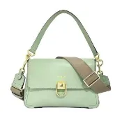 【FURLA 芙拉】WB00896 法國經典牛皮雙背帶手提斜背兩用包(綠色)