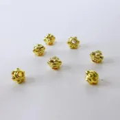 (店+)Tai Fu．泰福水晶 33號 金色花苞圓珠隔珠  金色  手作DIY飾品材料 /出貨單位為顆