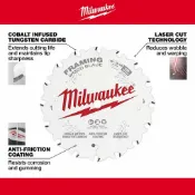 ✨含稅 Milwaukee 米沃奇 美沃奇48-40-0522 5-3/8“ 16T 木材切割圓鋸機鋸片鎢鋼圓鋸片