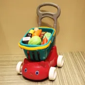 木語家居 兒童購物車 兒童購物車小推車 水果蔬菜購物籃男女孩過家家兒童玩具【MJ191239】