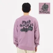 【Mark Gonzales】男女同款 南瓜大學T-粉色