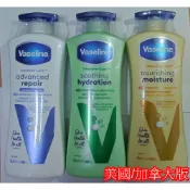 Vaseline凡士林潤膚乳液-600ml~美國/加拿大版~修護/全效/可可亞/蘆薈~印度特價版(黃瓶白瓶)