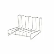 【家事問屋】日本製不鏽鋼盤子瀝水收納架(18cm)
