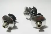 銀色黑色1''1吋鋼管車前叉頭碗上蓋組FSA/Calamita鋼管 BIANCHI 雲豹COLNAGO gios參