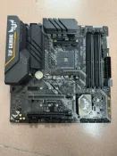 三和電腦配件店 華碩TUF B450M PRO GAMING 二手主板 AM4 Micro ATX 大板 M2 接口 散熱器扣具 完整後擋板