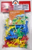 ※旭陽教育用品社※USL遊思樂益智教具系列-軟質家禽家畜模型組(12款動物,4色,48PCS裝)台灣製商檢局檢驗合格